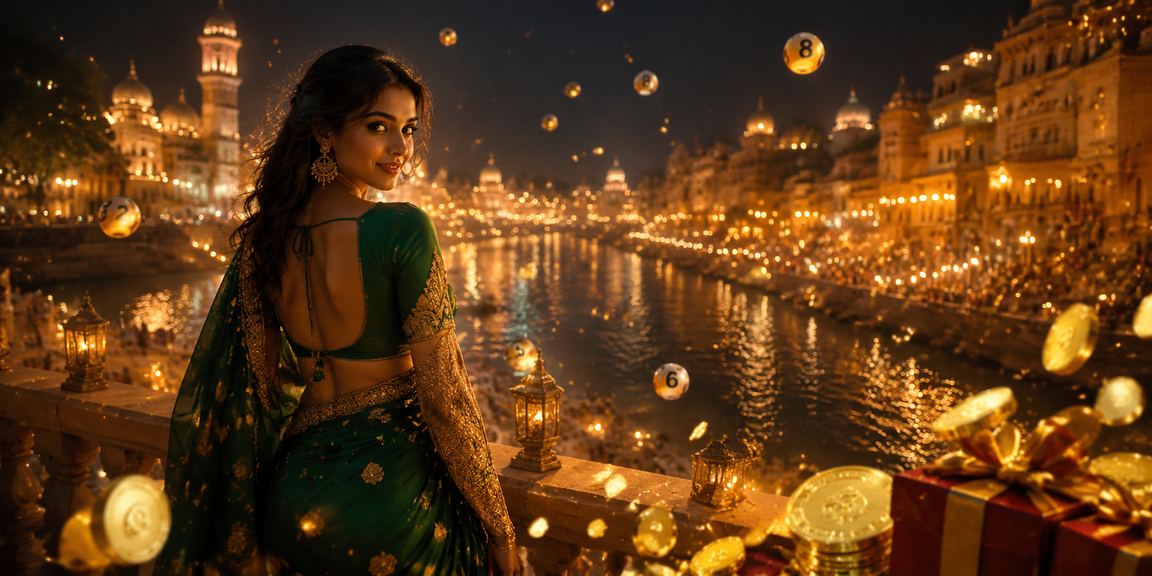 Person browsing online lottery platform in Lucknow